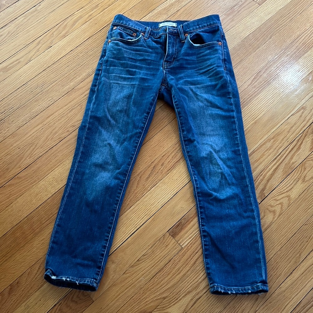 Madewell ankle slim boyfriend medium wash